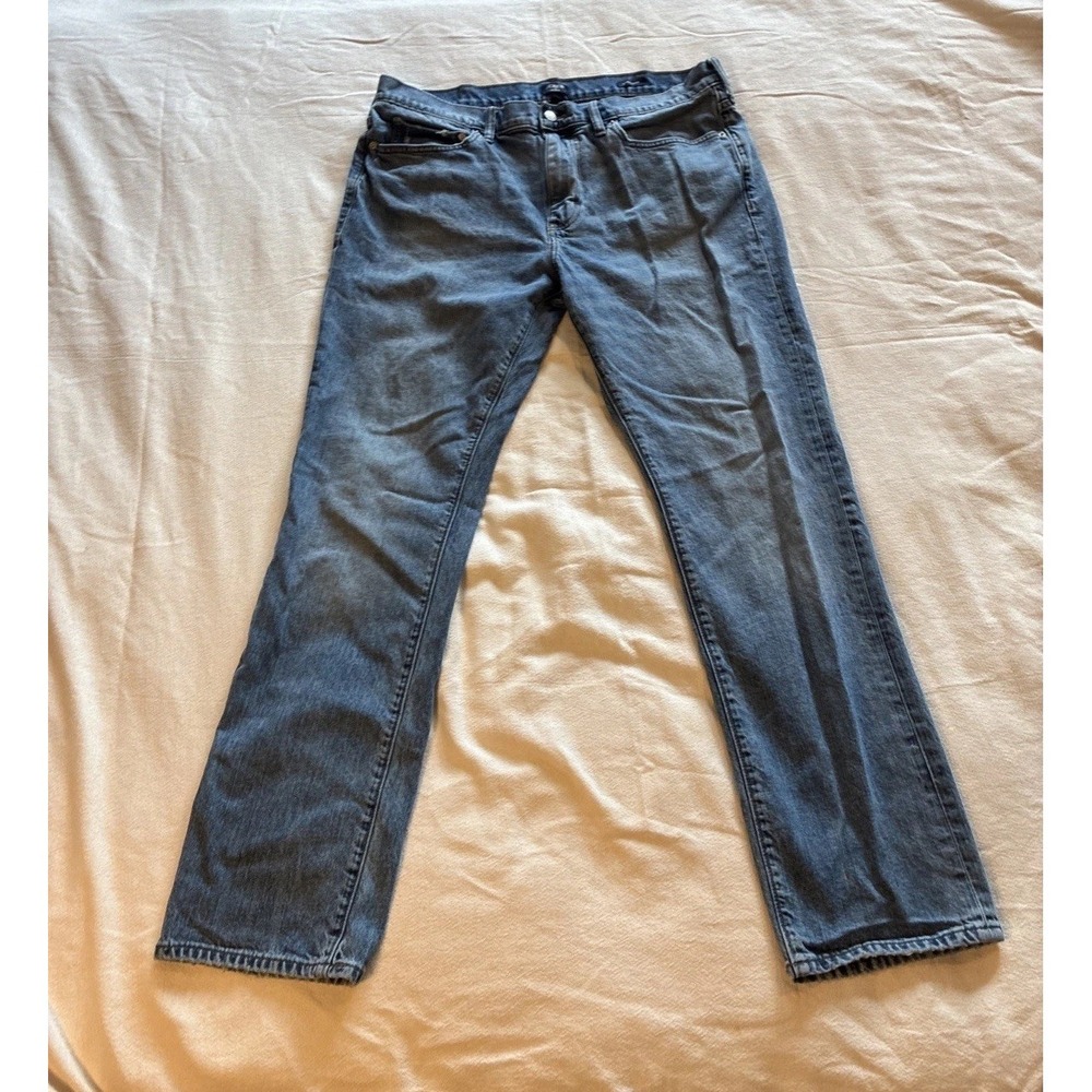 J.Crew Men's Jeans 38 X 32** Med Blue Flex Straight Fit Flex Stretch Normcore